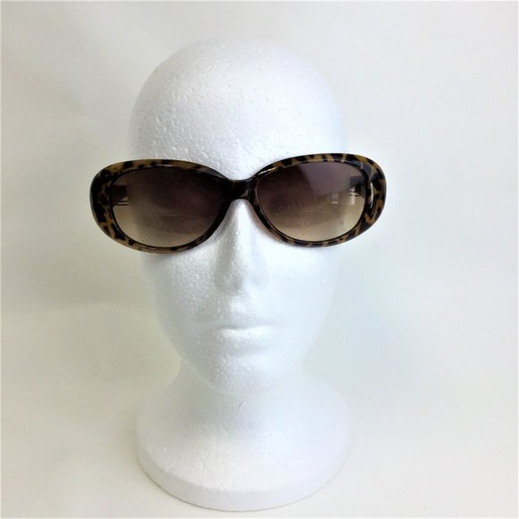 JM New York oval animal print sunglasses - Picture 1 of 5